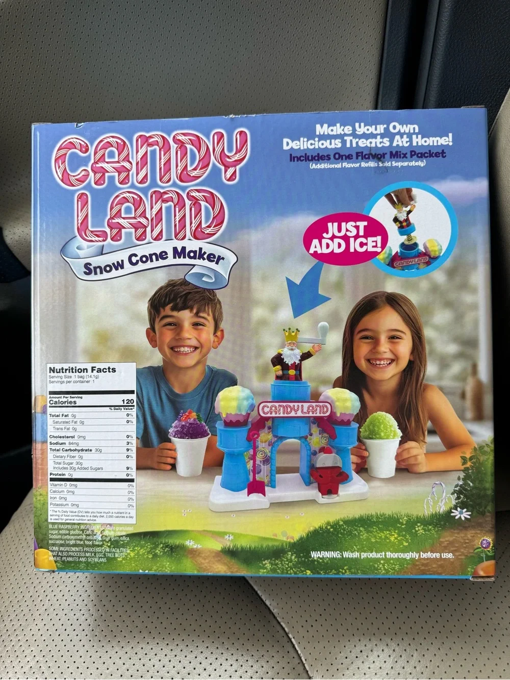 Snow Cone Maker - Blue and Pink Kids Toy